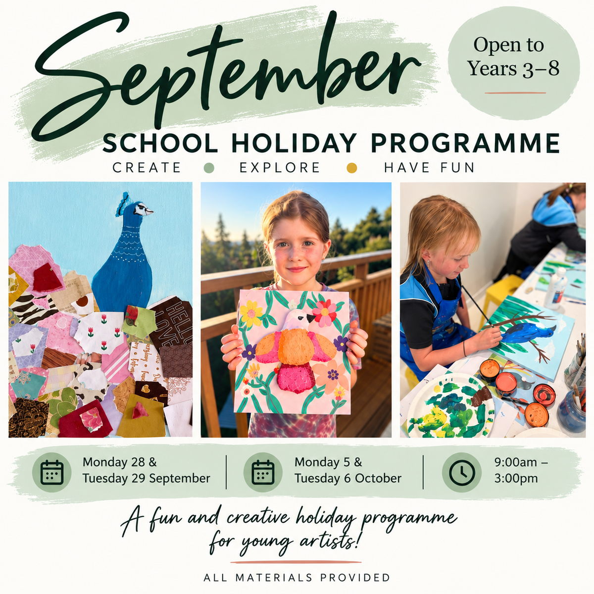September School Holiday Programme 2026