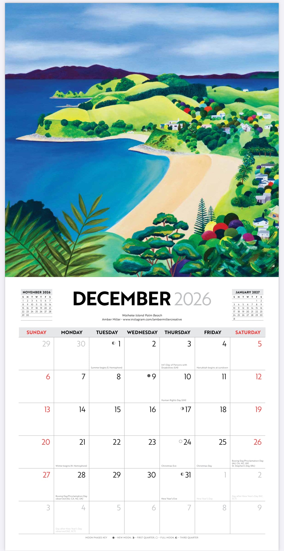 2026 Contemporary New Zealand Art Calendar