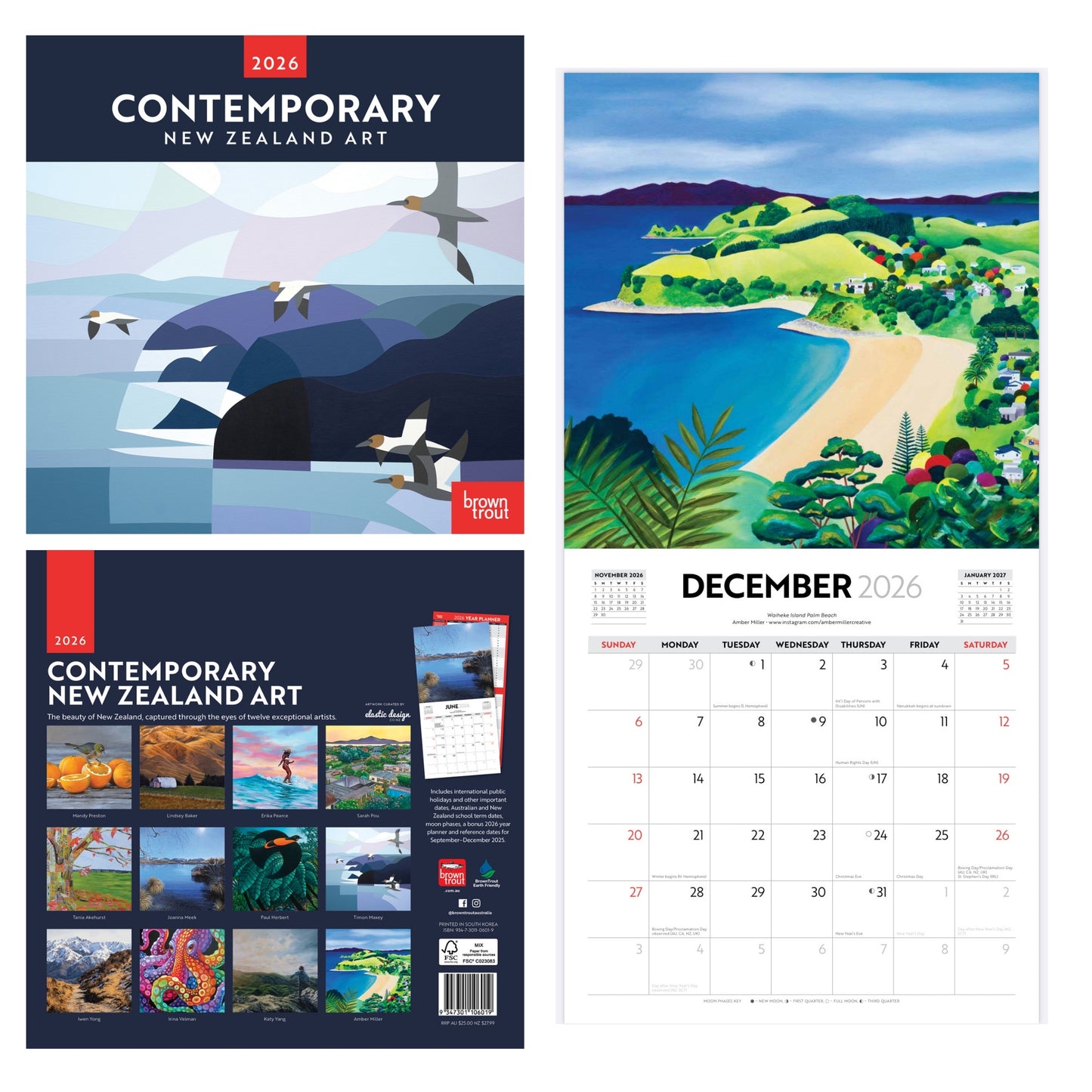 2026 Contemporary New Zealand Art Calendar